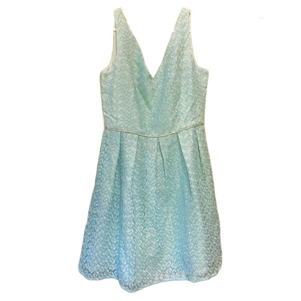NWT Minuet Mint Embroidered Fit and Flare Midi Dress